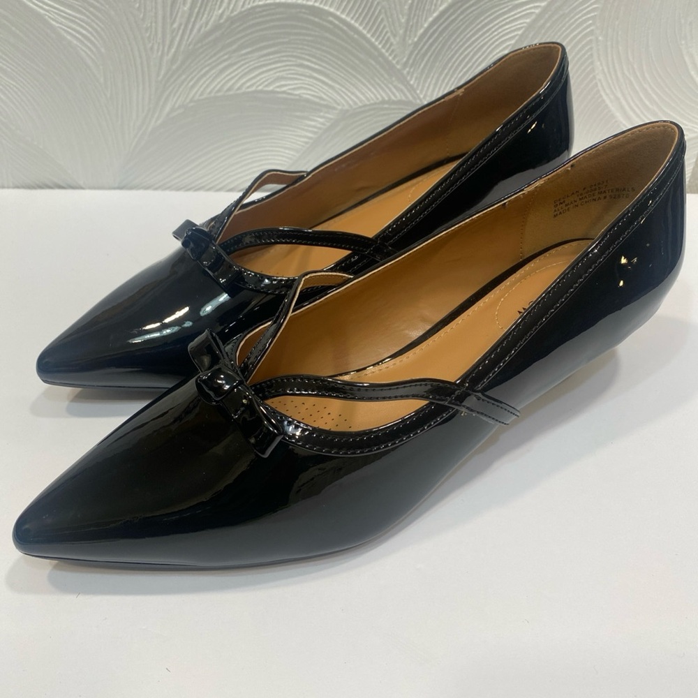 Comfortview Women's Black Bow Pumps Sz 9M